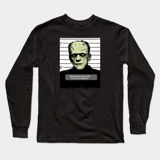 Frankenstein Mug Shot Long Sleeve T-Shirt